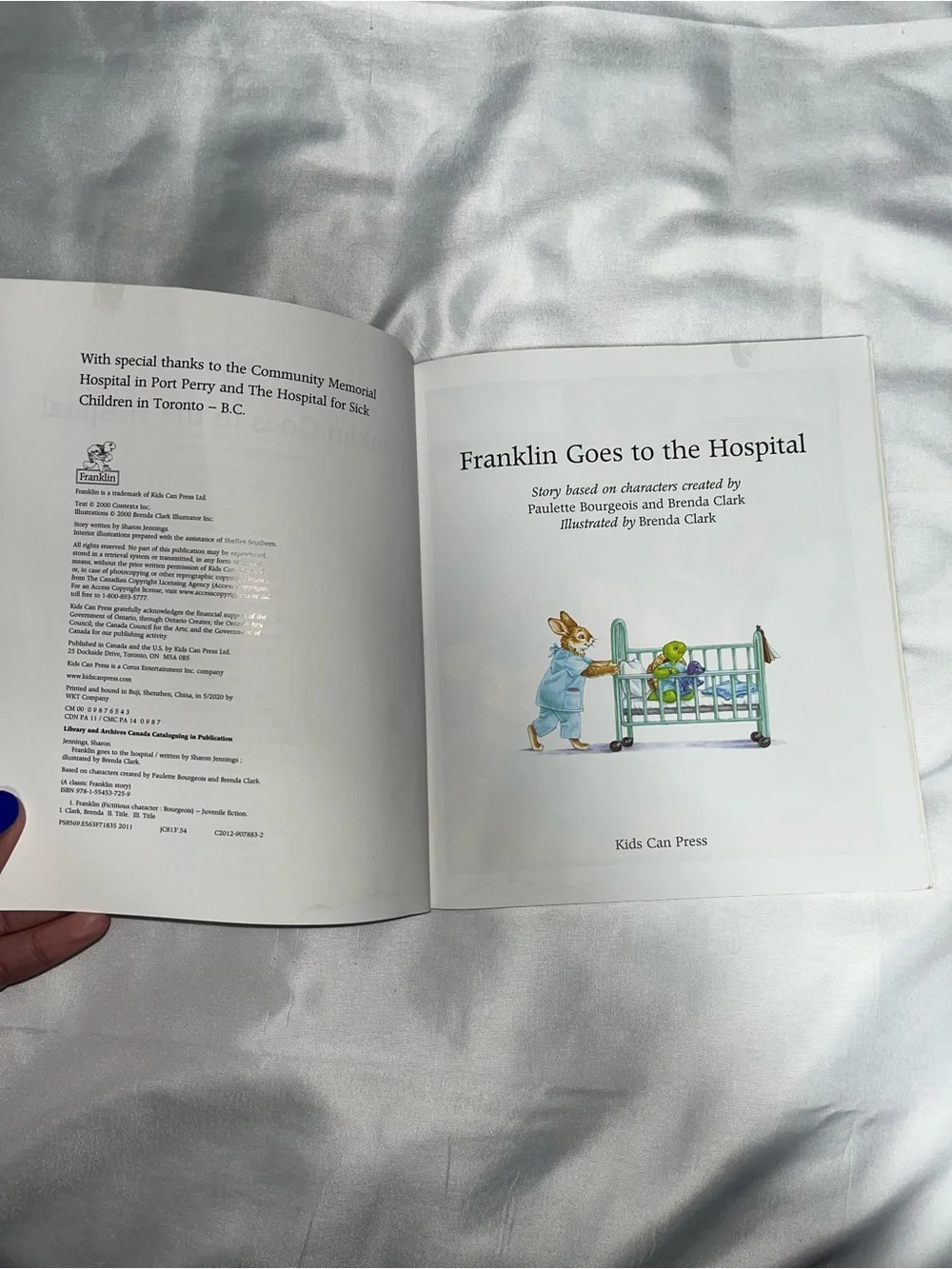Vintage 2000 Franklin Goes To The Hospital Paulette Bourgeois‎ Paperback Book